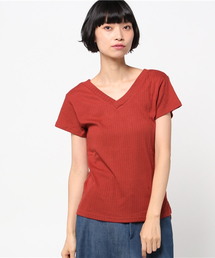 VENCEEXCHANGE | ワイドリブVネックプルオーバー(Tシャツ/カットソー)