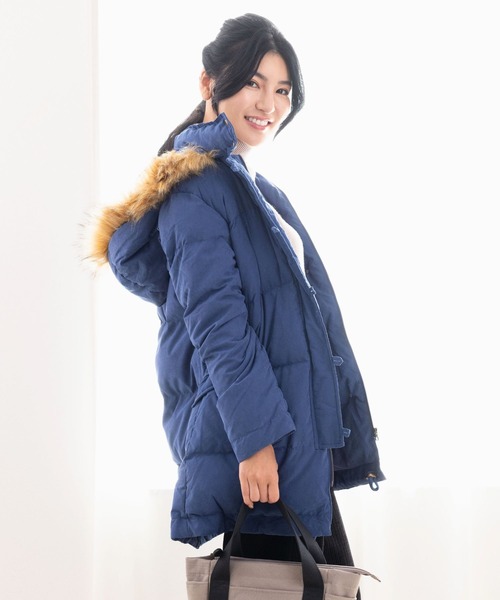 ママコート ダウンコート ダッカー付き マタニティコート ダッカー付き