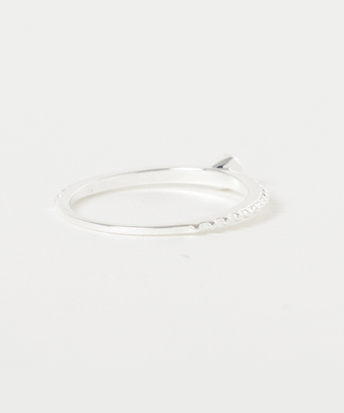 TONE SELECT GOODS(トーンセレクトグッズ)の「【925 SILVER ACC】QZストーンピンキーリングSV925(OG)(リング・レディース・シルバー・#5/#7/#3)」の2枚目の写真