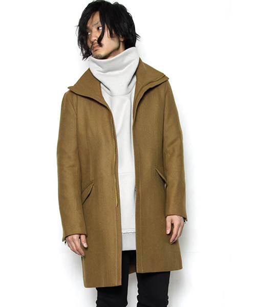 NO ID.（ノーアイディ）の「mj4434-ﾒﾙﾄﾝﾊｲｶﾗｰｺｰﾄ（その他アウター・メンズ・キャメル/ブラック/ネイビー・2/3/1）」の4枚目の写真