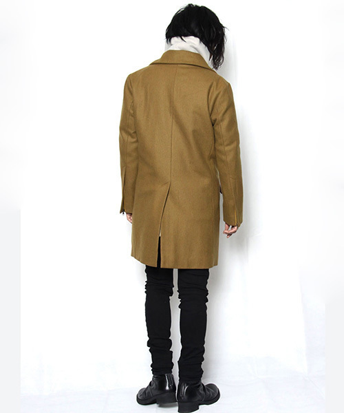 NO ID.（ノーアイディ）の「mj4434-ﾒﾙﾄﾝﾊｲｶﾗｰｺｰﾄ（その他アウター・メンズ・キャメル/ブラック/ネイビー・2/3/1）」の8枚目の写真