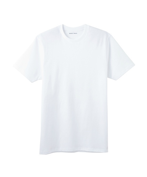 BODY WILD(ボディーワイルド)の「クル-ネックTシャツ(Tシャツ/カットソー・メンズ・杢グレー/ブラック/ホワイト・LARGE/MEDIUM/X-LARGE)」の2枚目の写真