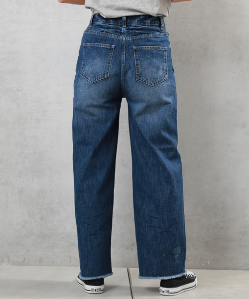 COLONY 2139（コロニートゥーワンスリーナイン）の「11oz DENIM(PERRY)ワイドパンツ（デニムパンツ・レディース・インディゴブルー/ブルー/ホワイト・MEDIUM/SMALL/LARGE）」の22枚目の写真