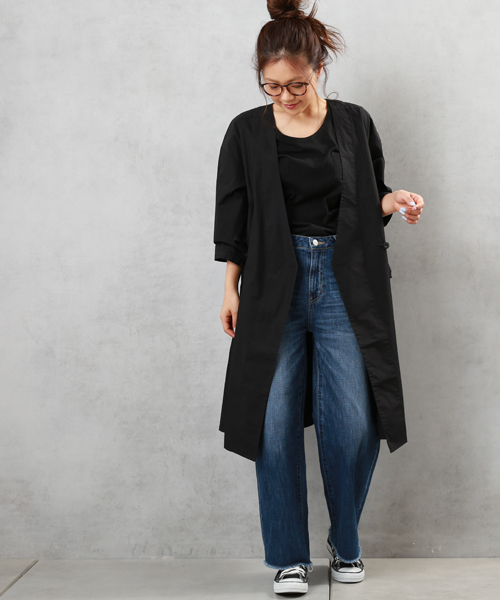 COLONY 2139（コロニートゥーワンスリーナイン）の「11oz DENIM(PERRY)ワイドパンツ（デニムパンツ・レディース・インディゴブルー/ブルー/ホワイト・MEDIUM/SMALL/LARGE）」の16枚目の写真