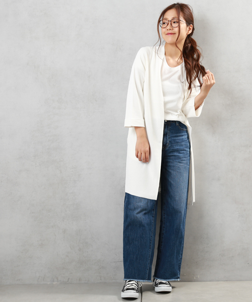 COLONY 2139（コロニートゥーワンスリーナイン）の「11oz DENIM(PERRY)ワイドパンツ（デニムパンツ・レディース・インディゴブルー/ブルー/ホワイト・MEDIUM/SMALL/LARGE）」の17枚目の写真