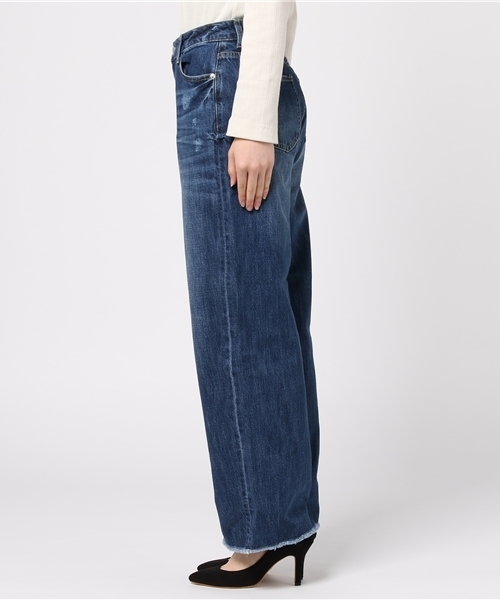 COLONY 2139（コロニートゥーワンスリーナイン）の「11oz DENIM(PERRY)ワイドパンツ（デニムパンツ・レディース・インディゴブルー/ブルー/ホワイト・MEDIUM/SMALL/LARGE）」の5枚目の写真