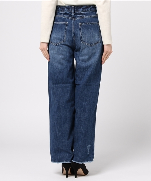 COLONY 2139（コロニートゥーワンスリーナイン）の「11oz DENIM(PERRY)ワイドパンツ（デニムパンツ・レディース・インディゴブルー/ブルー/ホワイト・MEDIUM/SMALL/LARGE）」の6枚目の写真