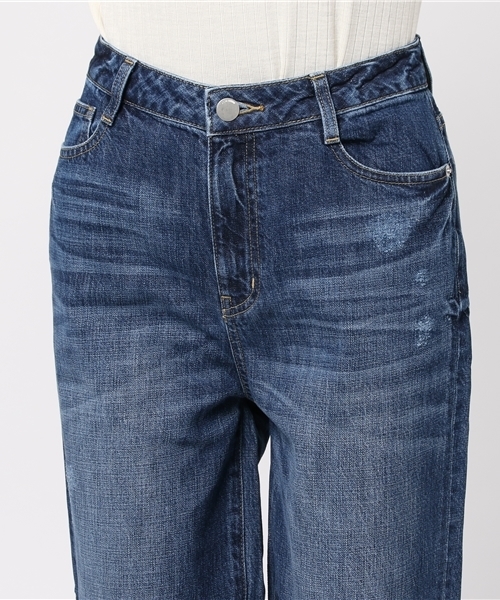 COLONY 2139（コロニートゥーワンスリーナイン）の「11oz DENIM(PERRY)ワイドパンツ（デニムパンツ・レディース・インディゴブルー/ブルー/ホワイト・MEDIUM/SMALL/LARGE）」の7枚目の写真