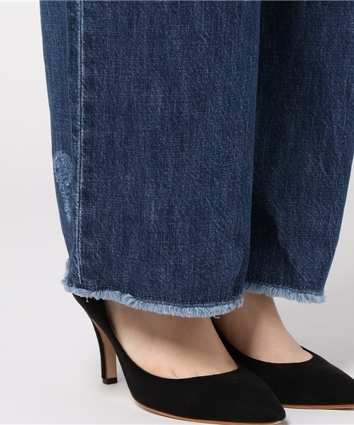 COLONY 2139（コロニートゥーワンスリーナイン）の「11oz DENIM(PERRY)ワイドパンツ（デニムパンツ・レディース・インディゴブルー/ブルー/ホワイト・MEDIUM/SMALL/LARGE）」の10枚目の写真