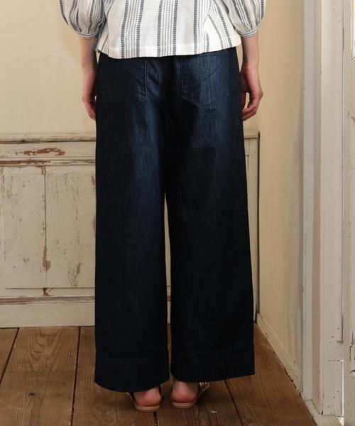 coen（コーエン）の「【大人気・追加生産】USAコットンワイドデニムパンツ（デニムパンツ・レディース・ネイビー/コバルトブルー・LARGE/MEDIUM/SMALL）」の11枚目の写真