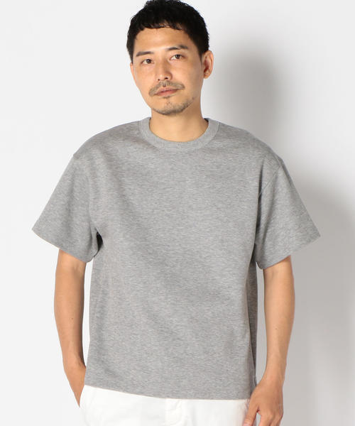 SHIPS(シップス)の「SC: "MADE IN JAPAN" ダブルゲージ ニット Tシャツ(Tシャツ/カットソー・メンズ・オリーブ/グレー/ネイビー・X-LARGE/MEDIUM/SMALL/LARGE)」の4枚目の写真