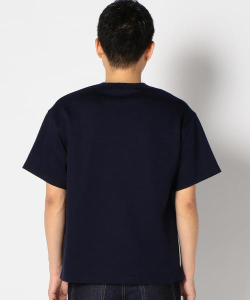 SHIPS(シップス)の「SC: "MADE IN JAPAN" ダブルゲージ ニット Tシャツ(Tシャツ/カットソー・メンズ・オリーブ/グレー/ネイビー・X-LARGE/MEDIUM/SMALL/LARGE)」の8枚目の写真