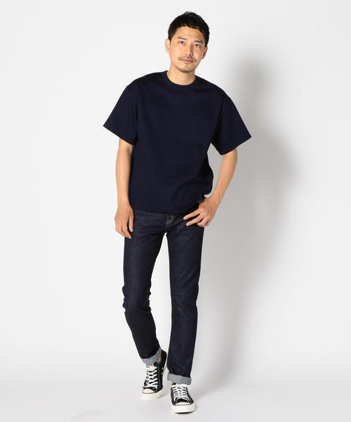 SHIPS(シップス)の「SC: "MADE IN JAPAN" ダブルゲージ ニット Tシャツ(Tシャツ/カットソー・メンズ・オリーブ/グレー/ネイビー・X-LARGE/MEDIUM/SMALL/LARGE)」の9枚目の写真