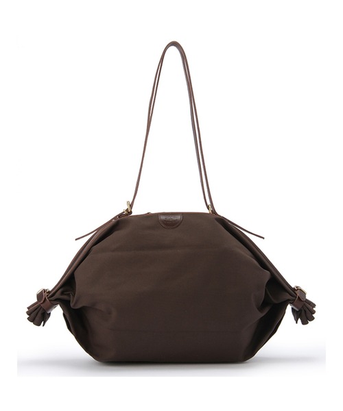 IL BISONTE(イルビゾンテ)の「IL BISONTE / CANVAS x LEATHER / ショルダーバッグ(ショルダーバッグ・レディース・オリーブ/ネイビー/ブラック/ダークブラウン/ナチュラル/ライトブラウン/ブラック系その他/その他1/ブラウン系その他/ブラック系その他2・FREE)」の4枚目の写真