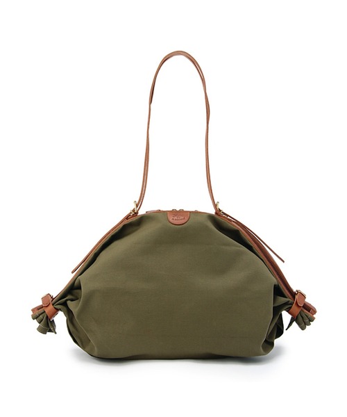 IL BISONTE(イルビゾンテ)の「IL BISONTE / CANVAS x LEATHER / ショルダーバッグ(ショルダーバッグ・レディース・オリーブ/ネイビー/ブラック/ダークブラウン/ナチュラル/ライトブラウン/ブラック系その他/その他1/ブラウン系その他/ブラック系その他2・FREE)」の8枚目の写真