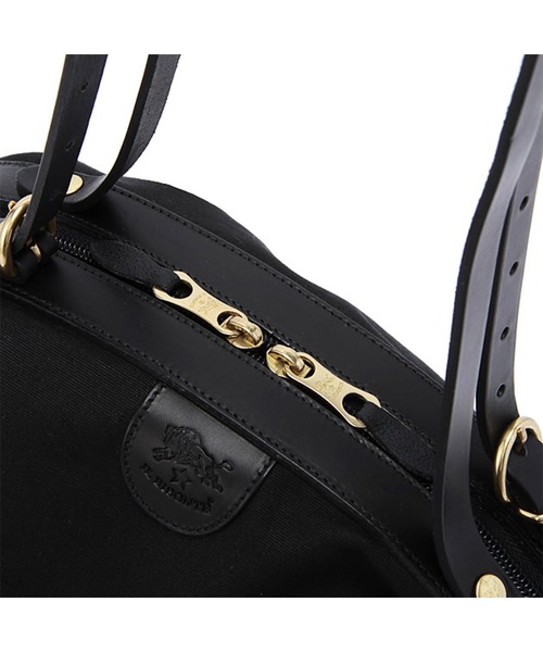 IL BISONTE(イルビゾンテ)の「IL BISONTE / CANVAS x LEATHER / ショルダーバッグ(ショルダーバッグ・レディース・オリーブ/ネイビー/ブラック/ダークブラウン/ナチュラル/ライトブラウン/ブラック系その他/その他1/ブラウン系その他/ブラック系その他2・FREE)」の13枚目の写真