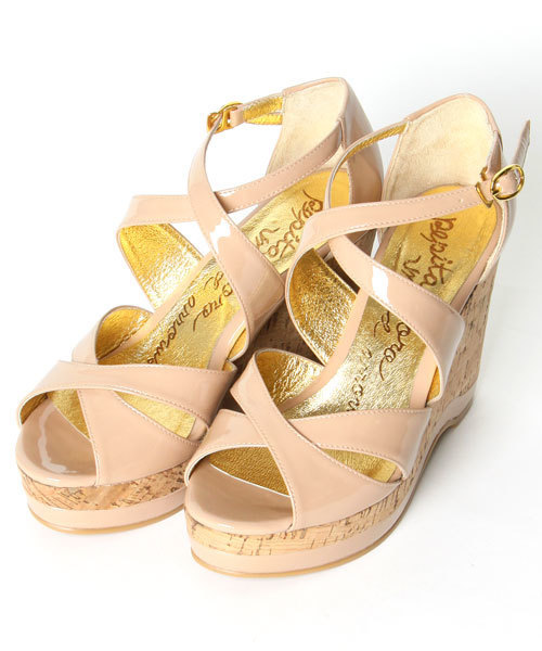 PEPITA D'ORO（ペピータドロ）の「ペピータ ドロ/P W-CrossWEG ｻﾝﾀﾞﾙ100∞●（サンダル・レディース・ブラック/ベージュ/ケリー・22.5cm/23cm/23.5cm/24cm/24.5cm/22cm）」の3枚目の写真