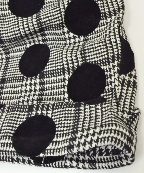 merlot plus（メルロープリュス）の「フロッキー大ドット×千鳥チェックワイドパンツ2365（その他パンツ・レディース・ブラック/モカ・FREE）」の15枚目の写真