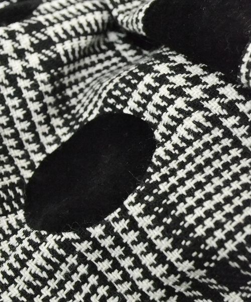 merlot plus（メルロープリュス）の「フロッキー大ドット×千鳥チェックワイドパンツ2365（その他パンツ・レディース・ブラック/モカ・FREE）」の17枚目の写真