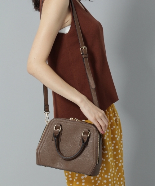 Andemiu（アンデミュウ）の「ジップボストンショルダーBAG770219（ショルダーバッグ・レディース・ブラック/ブラウン/ピンク/レッド・FREE）」の12枚目の写真