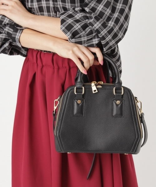 Andemiu（アンデミュウ）の「ジップボストンショルダーBAG770219（ショルダーバッグ・レディース・ブラック/ブラウン/ピンク/レッド・FREE）」の15枚目の写真