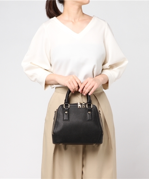 Andemiu（アンデミュウ）の「ジップボストンショルダーBAG770219（ショルダーバッグ・レディース・ブラック/ブラウン/ピンク/レッド・FREE）」の13枚目の写真