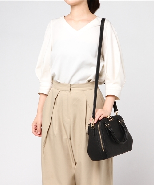 Andemiu（アンデミュウ）の「ジップボストンショルダーBAG770219（ショルダーバッグ・レディース・ブラック/ブラウン/ピンク/レッド・FREE）」の16枚目の写真