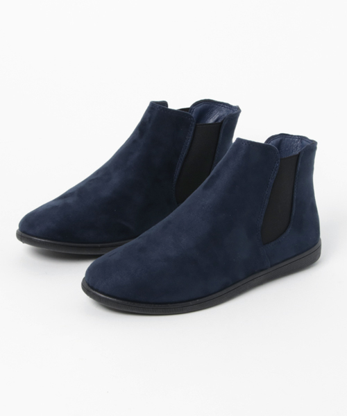 KOBE LETTUCE（コウベレタス）の「2TYPE[サイドゴア/レースアップ]ファーインソールフラットブーツ/ショートブーツ/レディースシューズ[I1390]神戸レタス（ブーツ・レディース・ネイビー/ブラック/ブラウン系その他/ボルドー/レッド系その他/ベージュ/ブルー系その他/キャメル/ブラック系その他/ベージュ系その他2/チェック/その他/グレイッシュベージュ・L/M）」の8枚目の写真