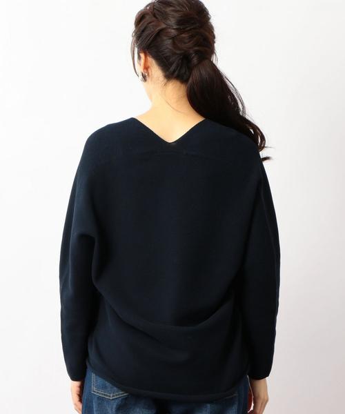 green label relaxing（グリーンレーベルリラクシング）の「[手洗い可能] KFC ガーターリッタイ ニット ◆（ニット/セーター・レディース・オフホワイト/ピンク/ネイビー・FREE）」の12枚目の写真