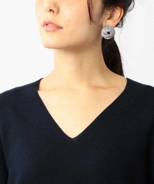 green label relaxing（グリーンレーベルリラクシング）の「[手洗い可能] KFC ガーターリッタイ ニット ◆（ニット/セーター・レディース・オフホワイト/ピンク/ネイビー・FREE）」の8枚目の写真