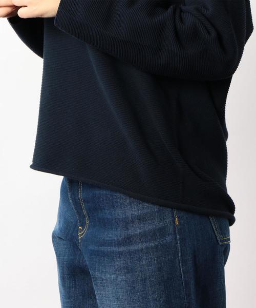 green label relaxing（グリーンレーベルリラクシング）の「[手洗い可能] KFC ガーターリッタイ ニット ◆（ニット/セーター・レディース・オフホワイト/ピンク/ネイビー・FREE）」の10枚目の写真