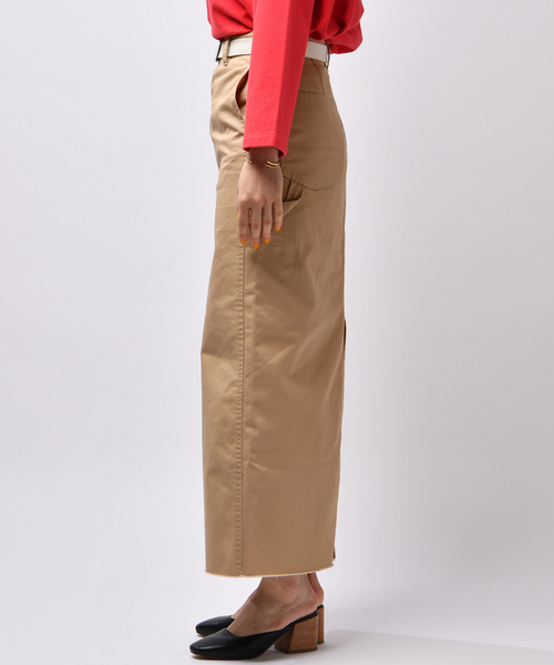 CIAOPANIC（チャオパニック）の「ガチャベルト付ペインターマキシタイトスカート（スカート・レディース・ベージュ/キャメル・MEDIUM/SMALL）」の20枚目の写真