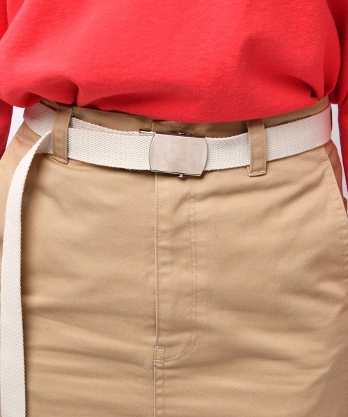 CIAOPANIC（チャオパニック）の「ガチャベルト付ペインターマキシタイトスカート（スカート・レディース・ベージュ/キャメル・MEDIUM/SMALL）」の9枚目の写真