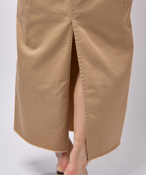 CIAOPANIC（チャオパニック）の「ガチャベルト付ペインターマキシタイトスカート（スカート・レディース・ベージュ/キャメル・MEDIUM/SMALL）」の16枚目の写真