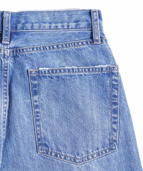 WEGO（ウィゴー）の「WEGO/ストレートデニムパンツ（デニムパンツ・レディース・ブルー系その他2・MEDIUM/LARGE）」の5枚目の写真