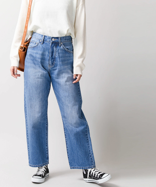 WEGO（ウィゴー）の「WEGO/ストレートデニムパンツ（デニムパンツ・レディース・ブルー系その他2・MEDIUM/LARGE）」の11枚目の写真