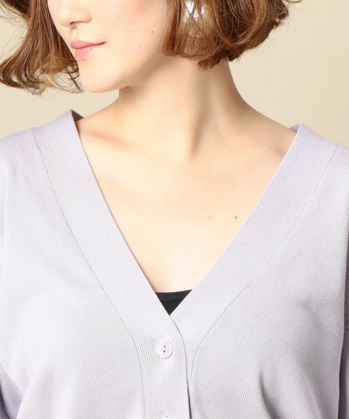 BEAUTY&YOUTH UNITED ARROWS(ビューティーアンドユースユナイテッドアローズ)の「BY ショートVネックカーディガン o(カーディガン/ボレロ・レディース・ブラック/ライラック・FREE)」の7枚目の写真