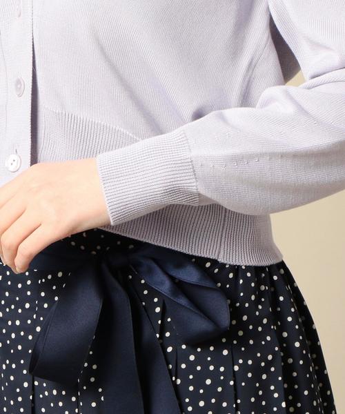 BEAUTY&YOUTH UNITED ARROWS(ビューティーアンドユースユナイテッドアローズ)の「BY ショートVネックカーディガン o(カーディガン/ボレロ・レディース・ブラック/ライラック・FREE)」の8枚目の写真