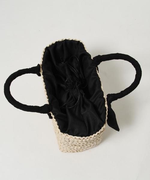 coen（コーエン）の「【『リンネル』6月号掲載】かごトートバッグ（かごバッグ・レディース・ブラック/ベージュ・FREE）」の13枚目の写真