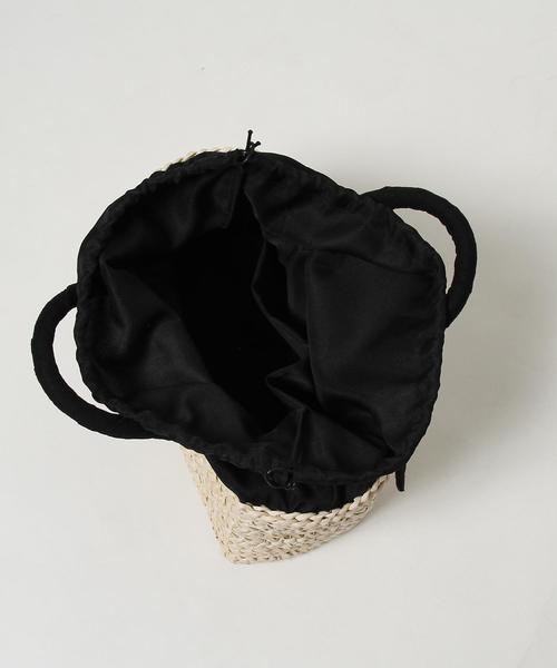 coen（コーエン）の「【『リンネル』6月号掲載】かごトートバッグ（かごバッグ・レディース・ブラック/ベージュ・FREE）」の14枚目の写真