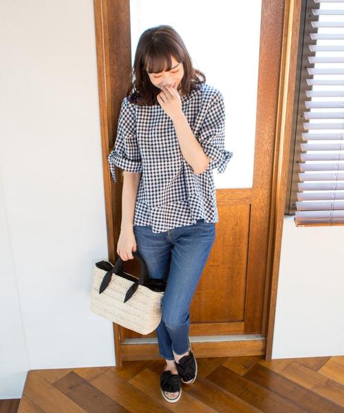 coen（コーエン）の「【『リンネル』6月号掲載】かごトートバッグ（かごバッグ・レディース・ブラック/ベージュ・FREE）」の15枚目の写真