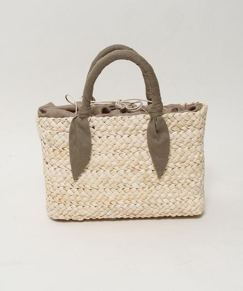 coen（コーエン）の「【『リンネル』6月号掲載】かごトートバッグ（かごバッグ・レディース・ブラック/ベージュ・FREE）」の4枚目の写真