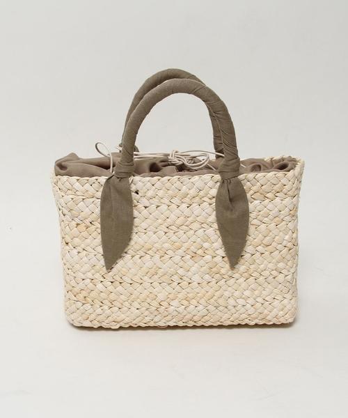 coen（コーエン）の「【『リンネル』6月号掲載】かごトートバッグ（かごバッグ・レディース・ブラック/ベージュ・FREE）」の5枚目の写真