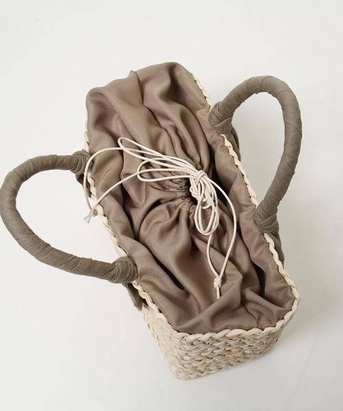 coen（コーエン）の「【『リンネル』6月号掲載】かごトートバッグ（かごバッグ・レディース・ブラック/ベージュ・FREE）」の17枚目の写真