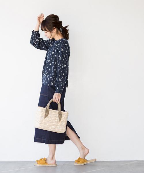 coen（コーエン）の「【『リンネル』6月号掲載】かごトートバッグ（かごバッグ・レディース・ブラック/ベージュ・FREE）」の18枚目の写真