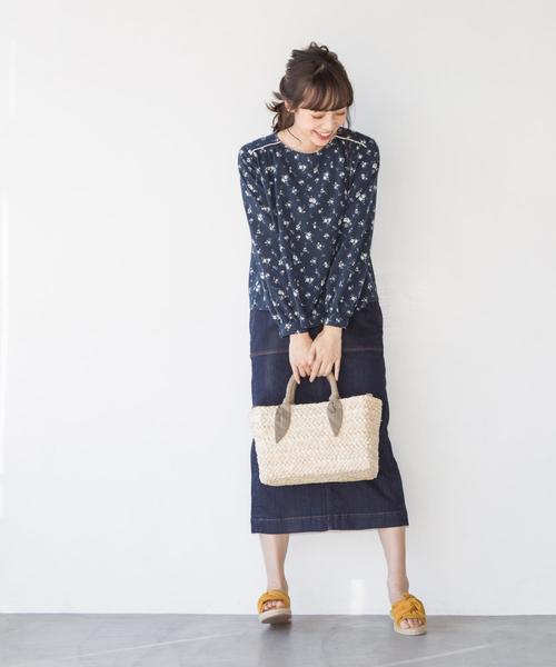 coen（コーエン）の「【『リンネル』6月号掲載】かごトートバッグ（かごバッグ・レディース・ブラック/ベージュ・FREE）」の3枚目の写真