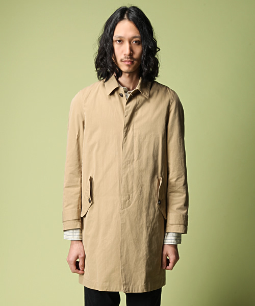 AMERICAN RAG CIE（アメリカンラグシー）の「AMERICAN RAG CIE ライナーベスト付きステンカラーコート / 114-AFN-M131-CO004∵（ステンカラーコート・メンズ・ベージュ/ネイビー・1/2/3）」の6枚目の写真