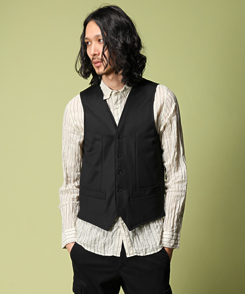 AMERICAN RAG CIE（アメリカンラグシー）の「AMERICAN RAG CIE ライナーベスト付きステンカラーコート / 114-AFN-M131-CO004∵（ステンカラーコート・メンズ・ベージュ/ネイビー・1/2/3）」の9枚目の写真