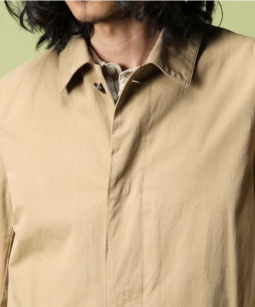 AMERICAN RAG CIE（アメリカンラグシー）の「AMERICAN RAG CIE ライナーベスト付きステンカラーコート / 114-AFN-M131-CO004∵（ステンカラーコート・メンズ・ベージュ/ネイビー・1/2/3）」の11枚目の写真