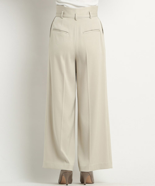 la.f…(ラエフ)の「《Pants Story》ベルト付トリアセ強撚ダブルクロスワイドパンツ(その他パンツ・レディース・ベージュ/ピンク/ネイビー・11号/9号/7号)」の5枚目の写真